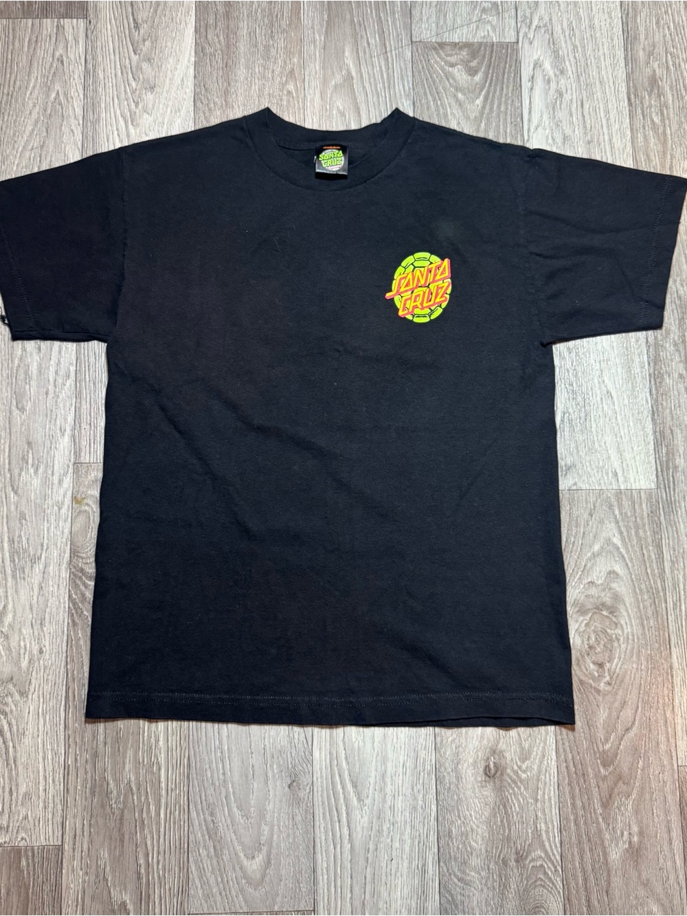 Men’s Black Santa Cruz x TMNT Turtle Power T-Shirt Size Medium